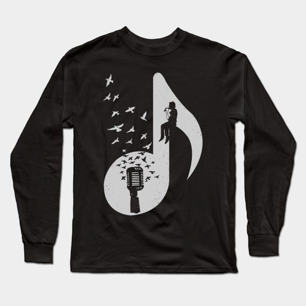 Musical - Singer Long Sleeve T-Shirt by barmalisiRTB